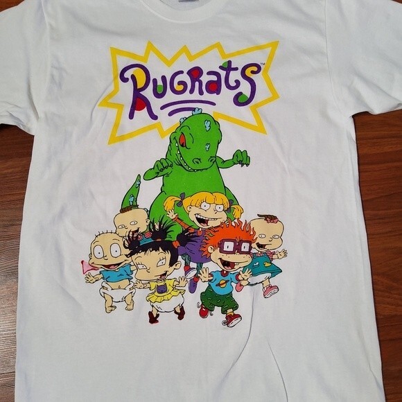 Yazbek Graphic Rugrats T-Shirt L White New - Picture 2 of 5